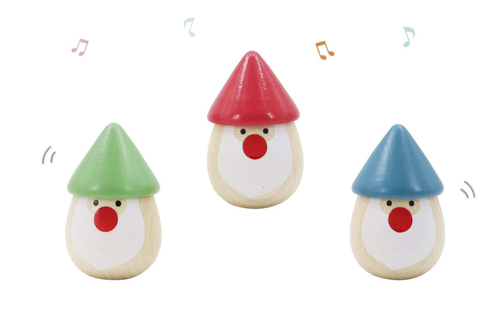 Wooden Santa Egg Maracas