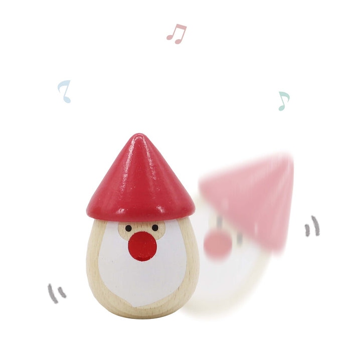Wooden Santa Egg Maracas