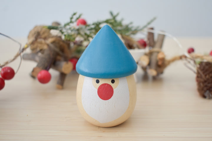 Wooden Santa Egg Maracas