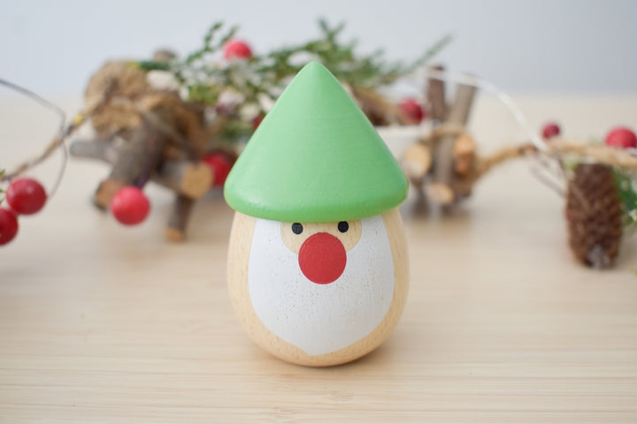Wooden Santa Egg Maracas