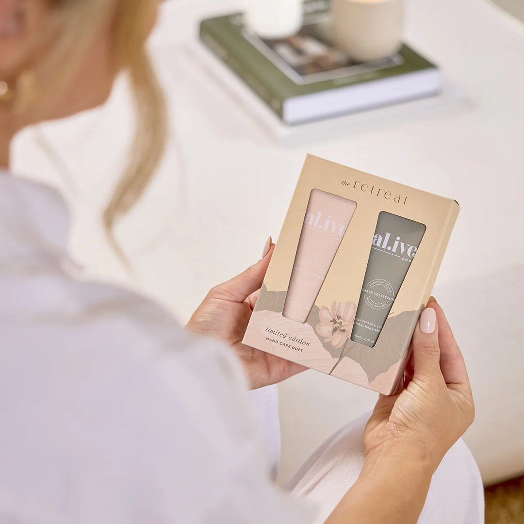 al.ive Body Hand Care Duet - Applewood & Goji Berry + Green Pepper & Lotus