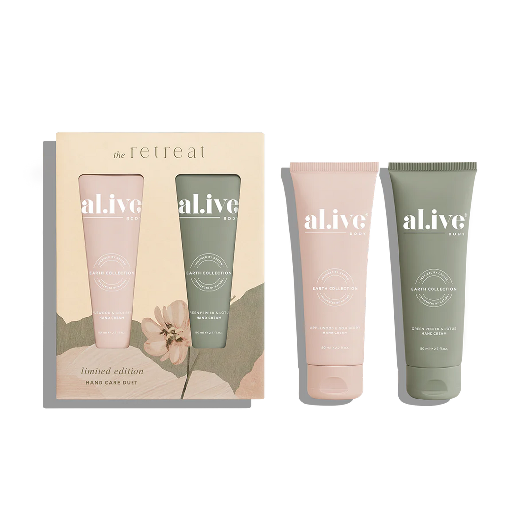 al.ive Body Hand Care Duet - Applewood & Goji Berry + Green Pepper & Lotus