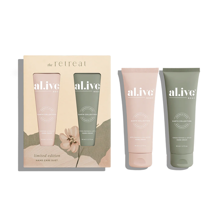 al.ive Body Hand Care Duet - Applewood & Goji Berry + Green Pepper & Lotus