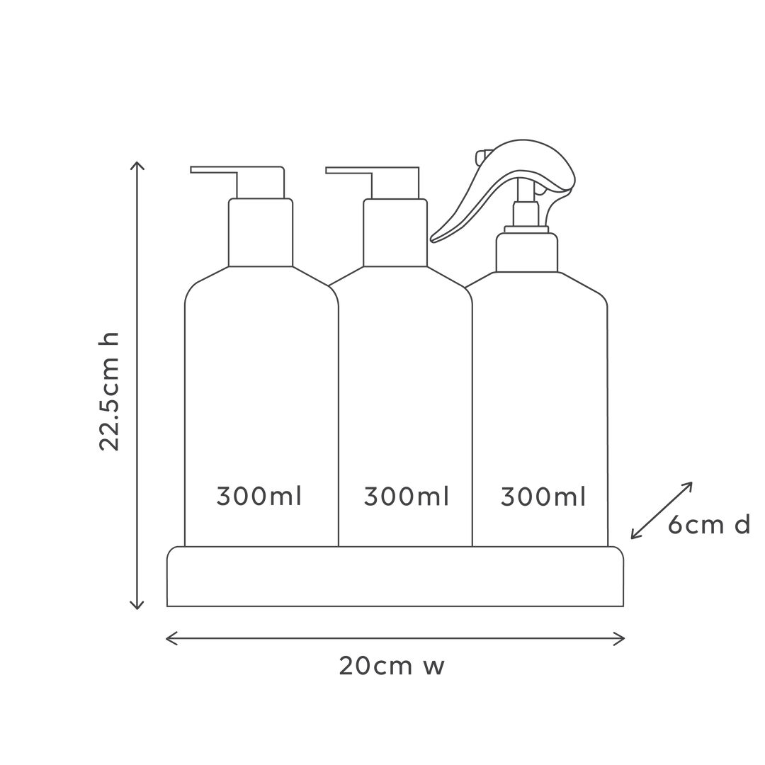 al.ive Kitchen Trio & Towel Gift Set - Lemon Myrtle & Honeydew