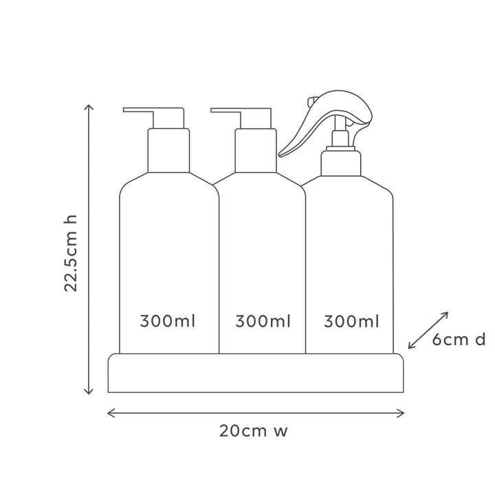 al.ive Kitchen Trio & Towel Gift Set - Lemon Myrtle & Honeydew