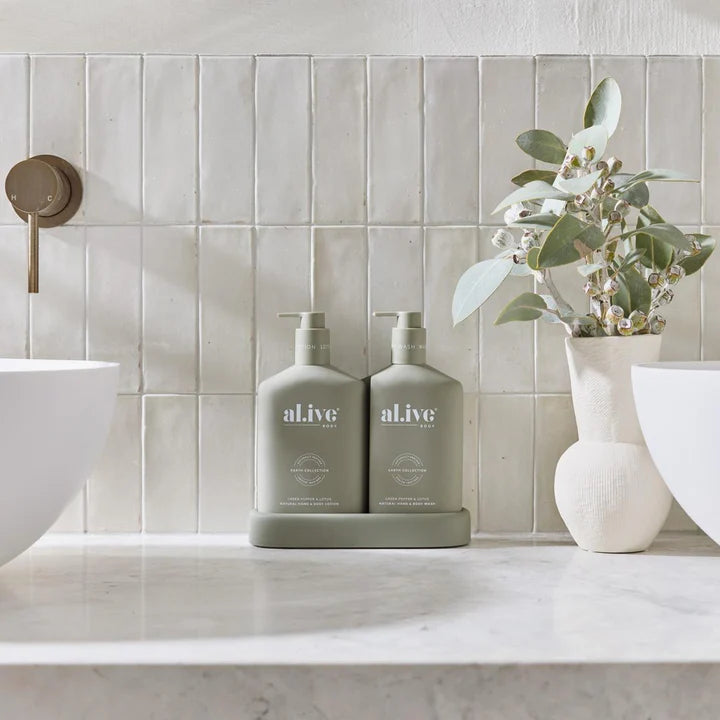 al.ive Body Green Pepper & Lotus Wash & Lotion Duo