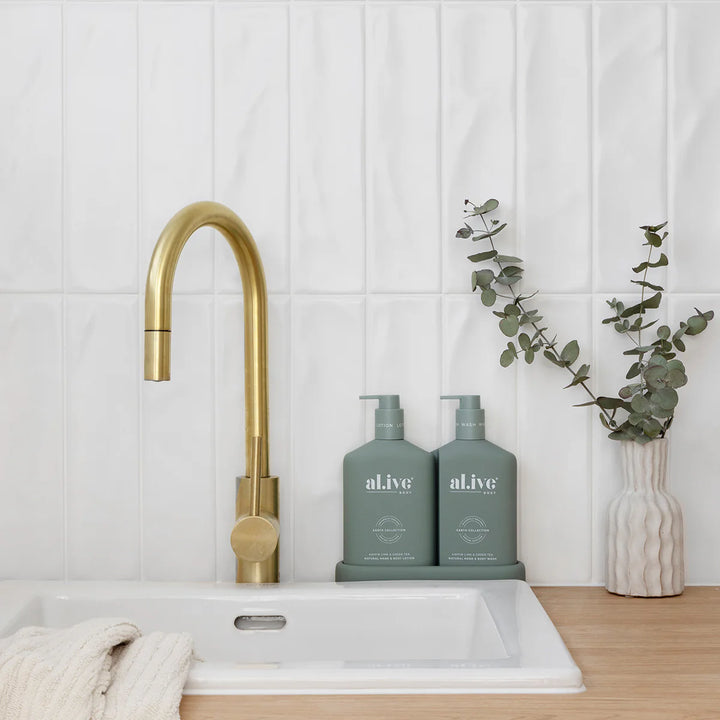 al.ive Body Kaffir Lime & Green Tea Wash & Lotion Duo