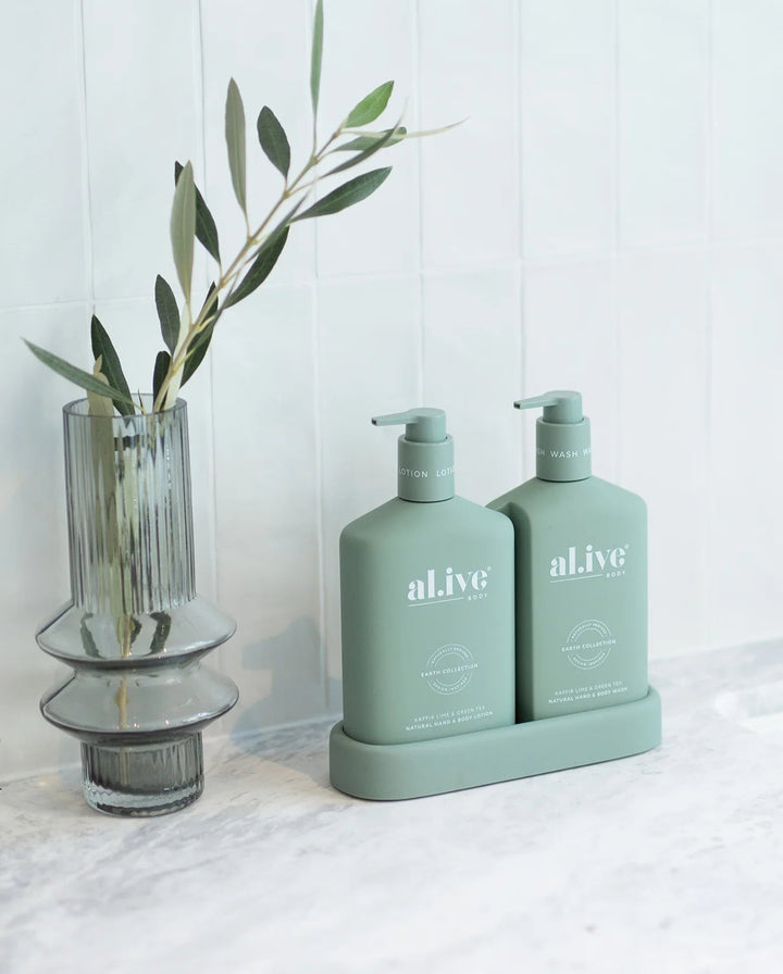 al.ive Body Kaffir Lime & Green Tea Wash & Lotion Duo