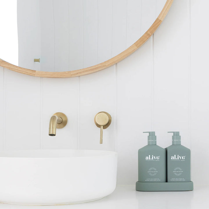 al.ive Body Kaffir Lime & Green Tea Wash & Lotion Duo