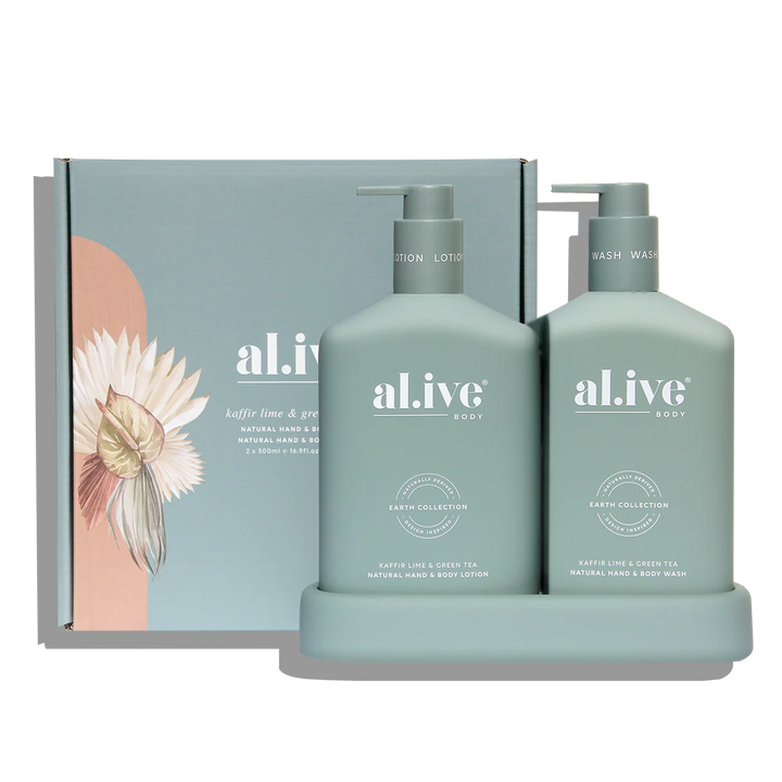 al.ive Body Kaffir Lime & Green Tea Wash & Lotion Duo