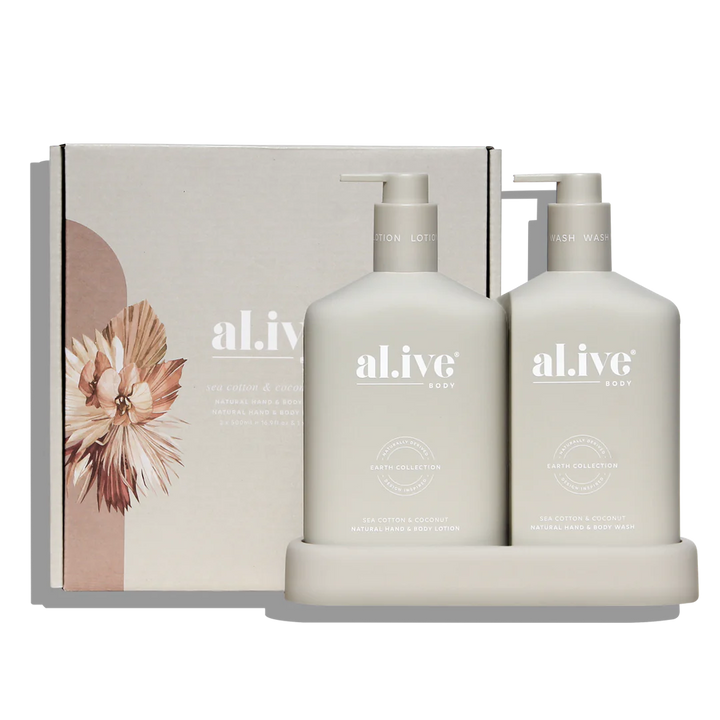 al.ive Body  Sea Cotton & Coconut Wash & Lotion Duo