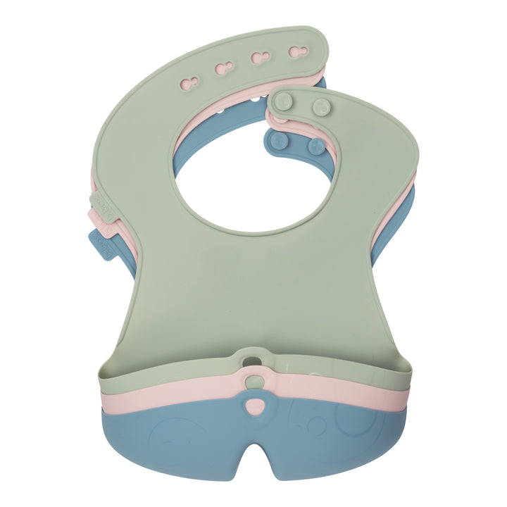 bbox Adjustable Silicone Feeding Bib - Assorted