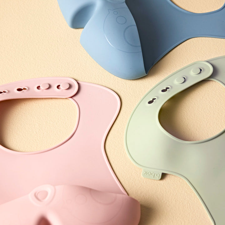 bbox Adjustable Silicone Feeding Bib - Assorted