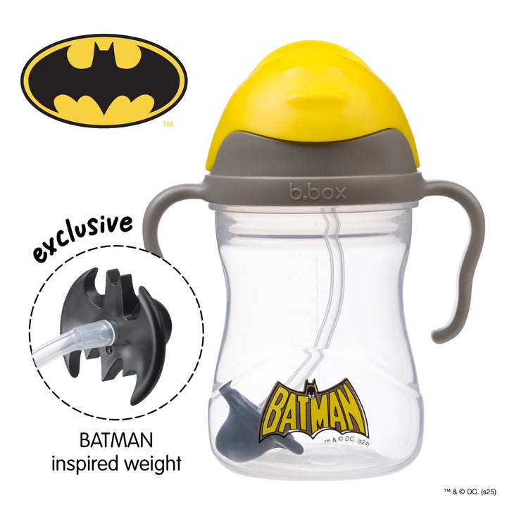 bbox Weighted Straw Sippy Cup 240ml - Batman