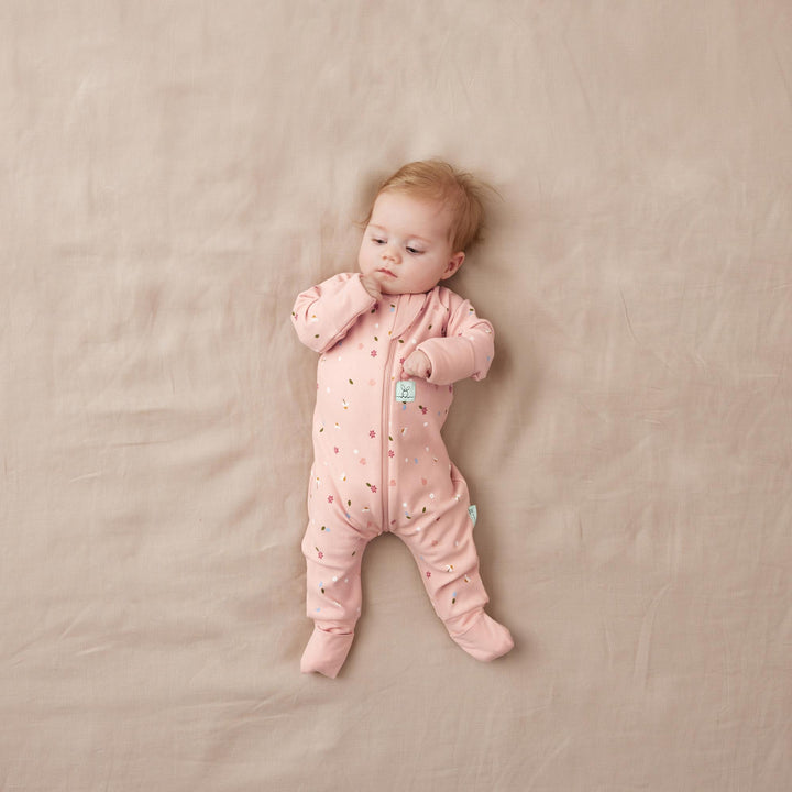 ergoPouch Layer | Long Sleeve Zip Bodysuit 1.0 TOG - Daisies