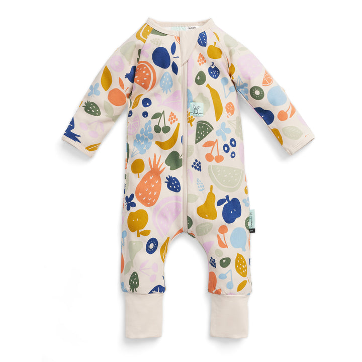 ergoPouch Layer | Long Sleeve Zip Bodysuit 0.2 TOG - Fruit Salad
