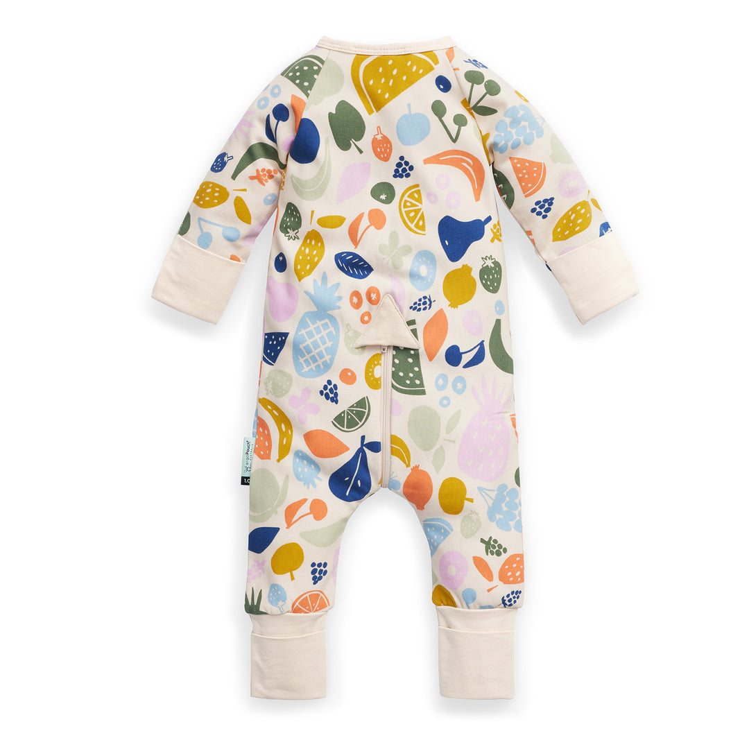 ergoPouch Layer | Long Sleeve Zip Bodysuit 0.2 TOG - Fruit Salad