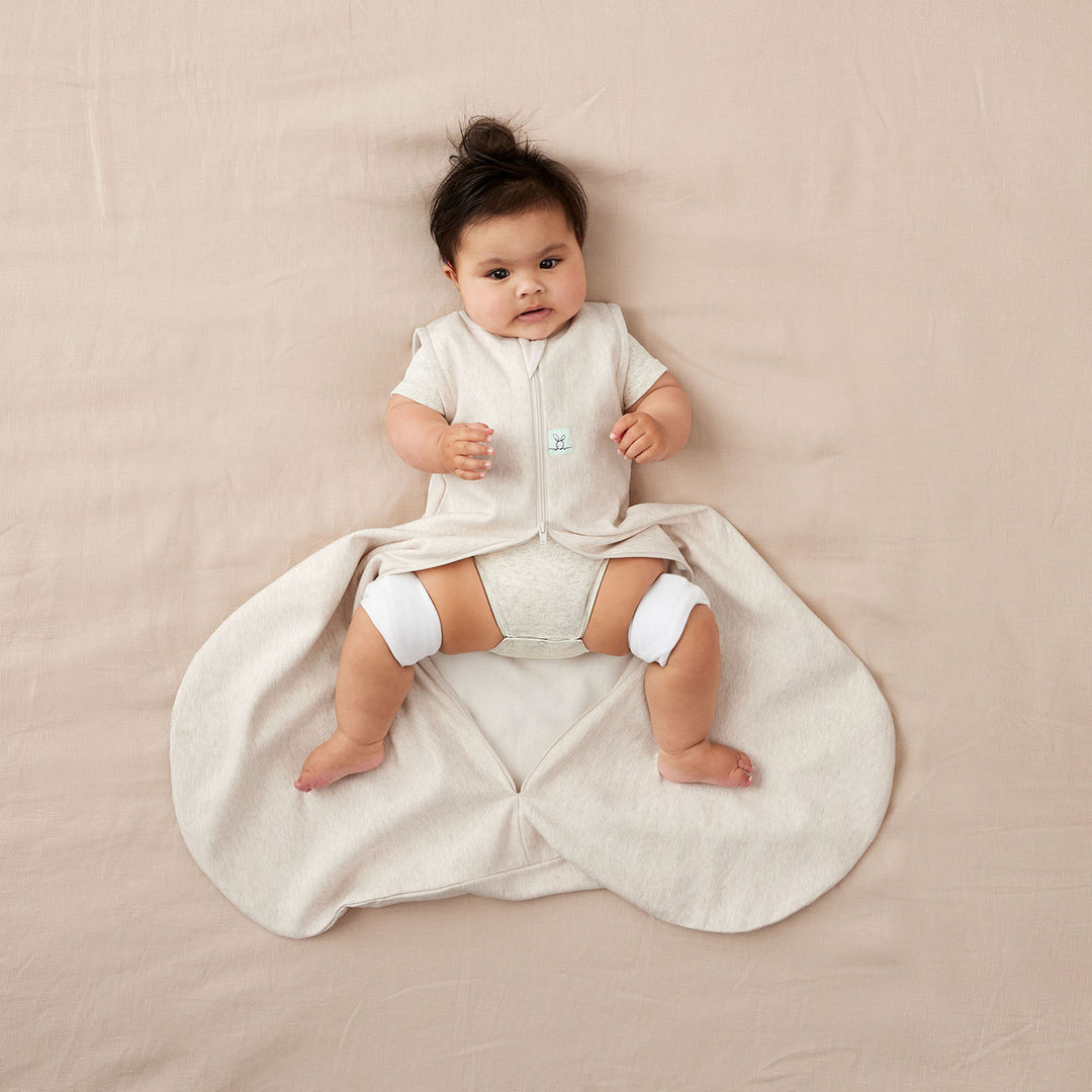 ergoPouch Hip Harness Jersey Sleeping Bag 1.0 TOG Oatmeal Marle