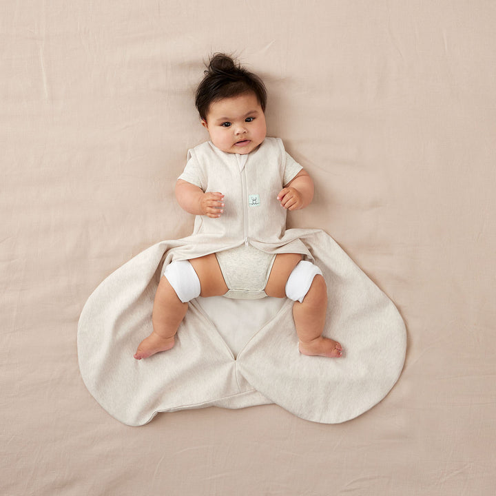 ergoPouch Hip Harness Jersey Sleeping Bag 1.0 TOG Oatmeal Marle