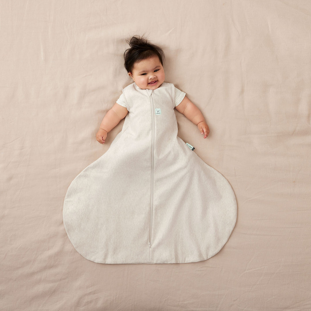 ergoPouch Hip Harness Jersey Sleeping Bag 1.0 TOG Oatmeal Marle