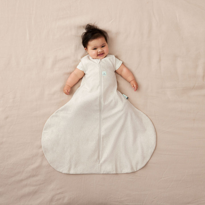ergoPouch Hip Harness Jersey Sleeping Bag 1.0 TOG Oatmeal Marle