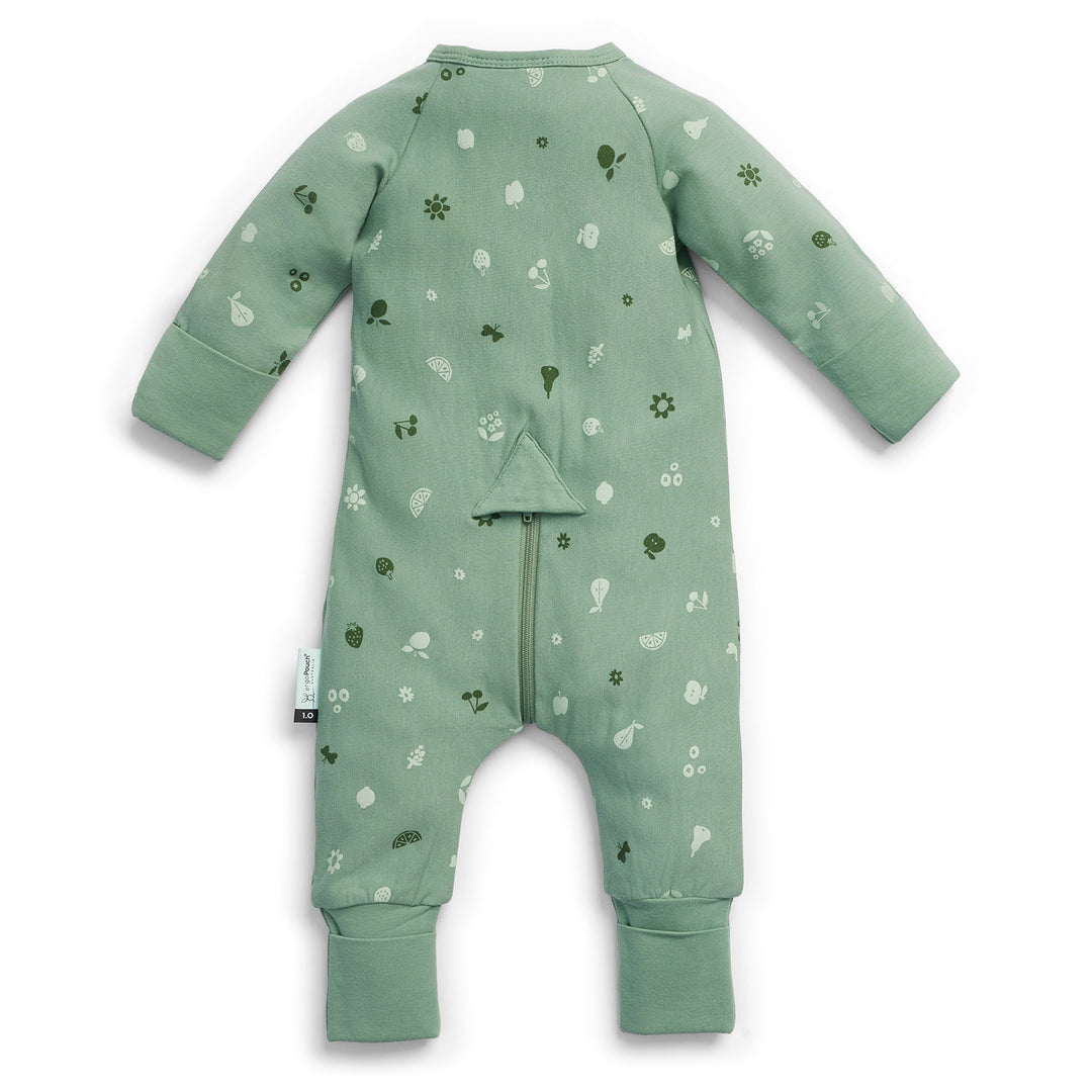 ergoPouch Layer | Long Sleeve Zip Bodysuit 1.0 TOG - Sweet Orchard