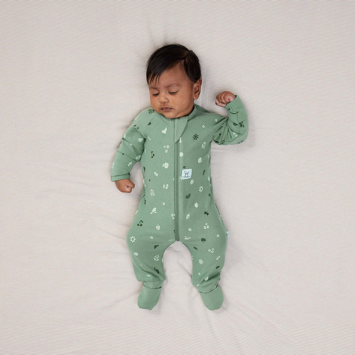 ergoPouch Layer | Long Sleeve Zip Bodysuit 1.0 TOG - Sweet Orchard