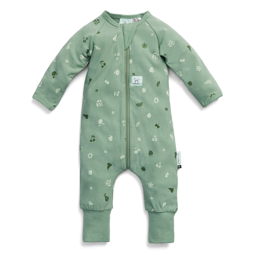 ergoPouch Layer | Long Sleeve Zip Bodysuit 1.0 TOG - Sweet Orchard