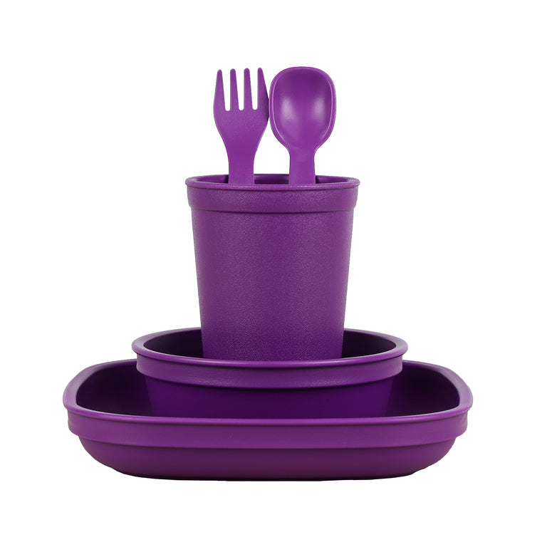 Replay Amethyst Bundle -Tumbler Cup, Bowl, Plate & Cutlery Set