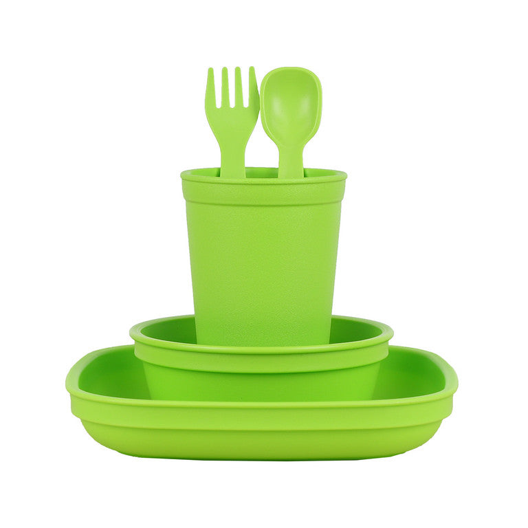 Replay Green Bundle -Tumbler Cup, Bowl, Plate & Cutlery Set
