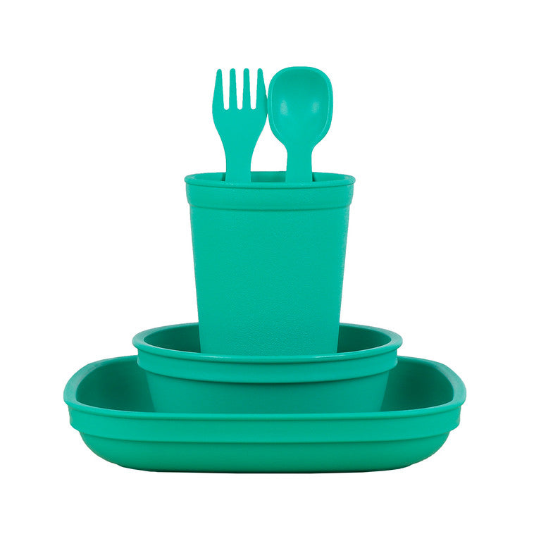 Replay Aqua Bundle -Tumbler Cup, Bowl, Plate & Cutlery Set