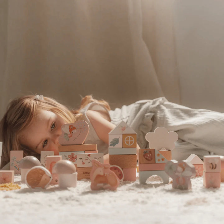 Fairy Garden Wooden Building Blocks Set
