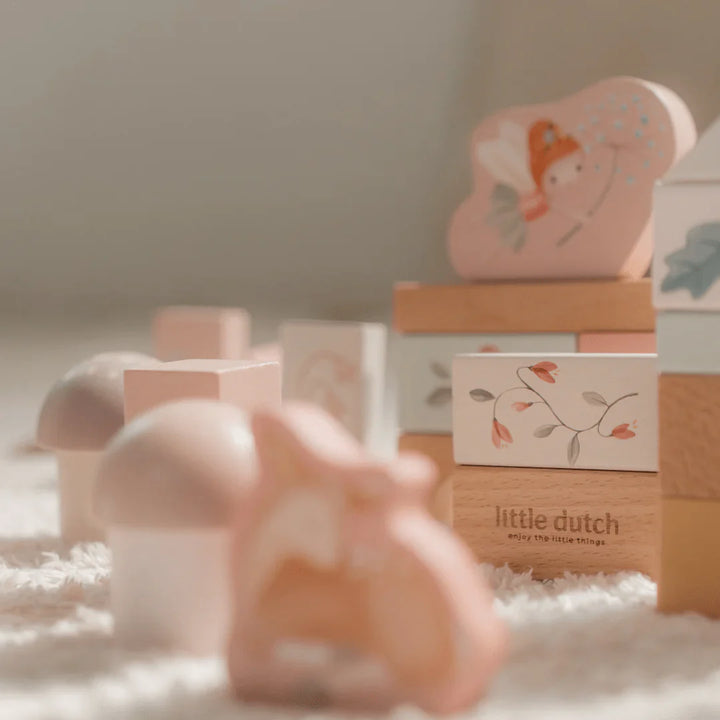 Fairy Garden Wooden Building Blocks Set