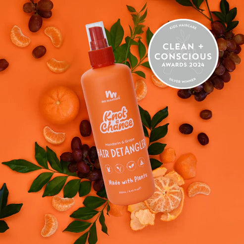 No Nasties - Natural Plant Based Hair Detangler in Mandarin & Grape