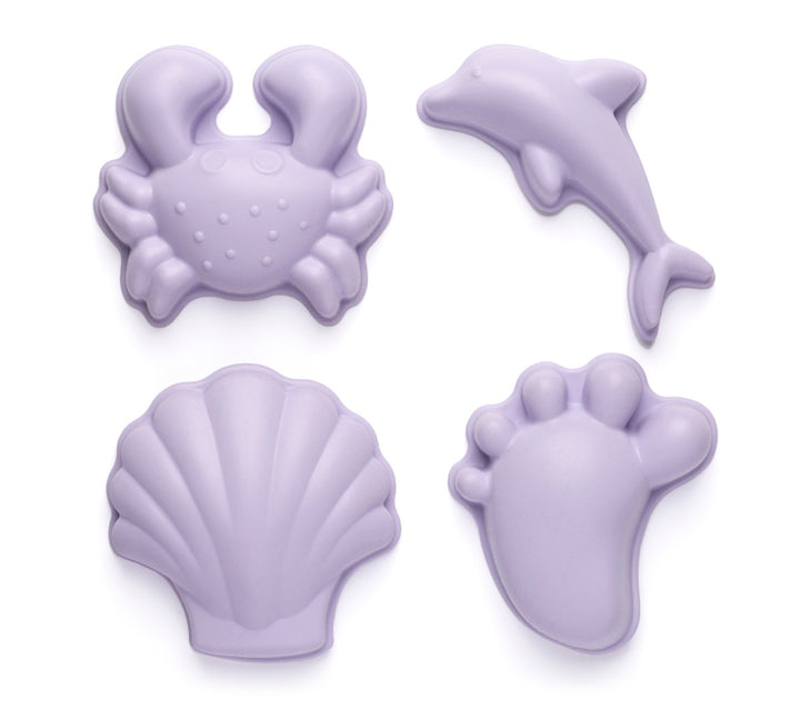 Scrunch Beach Bundle with Bucket, Spade, Rake & Moulds - Lavender