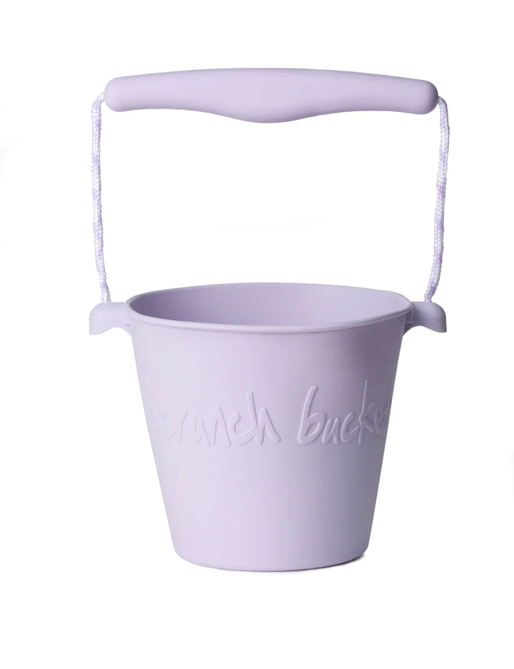 Scrunch Beach Bundle with Bucket, Spade, Rake & Moulds - Lavender