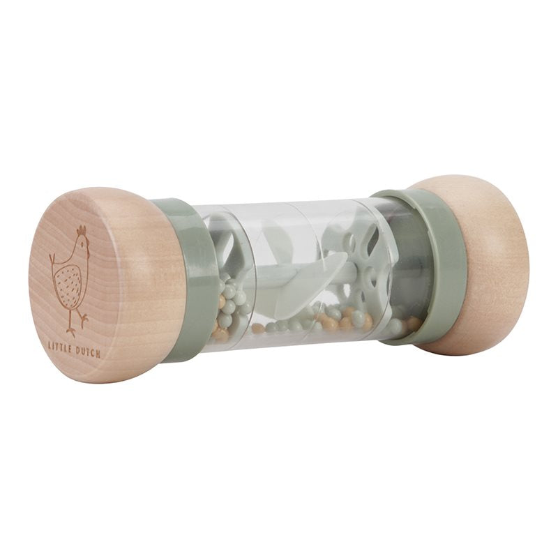 Little Farm Wooden Rain Rattle