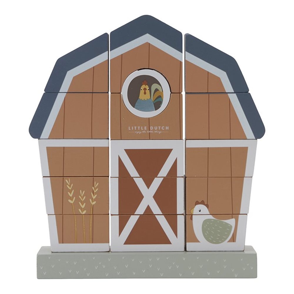 Little Farm Wooden Stacking Farmhouse