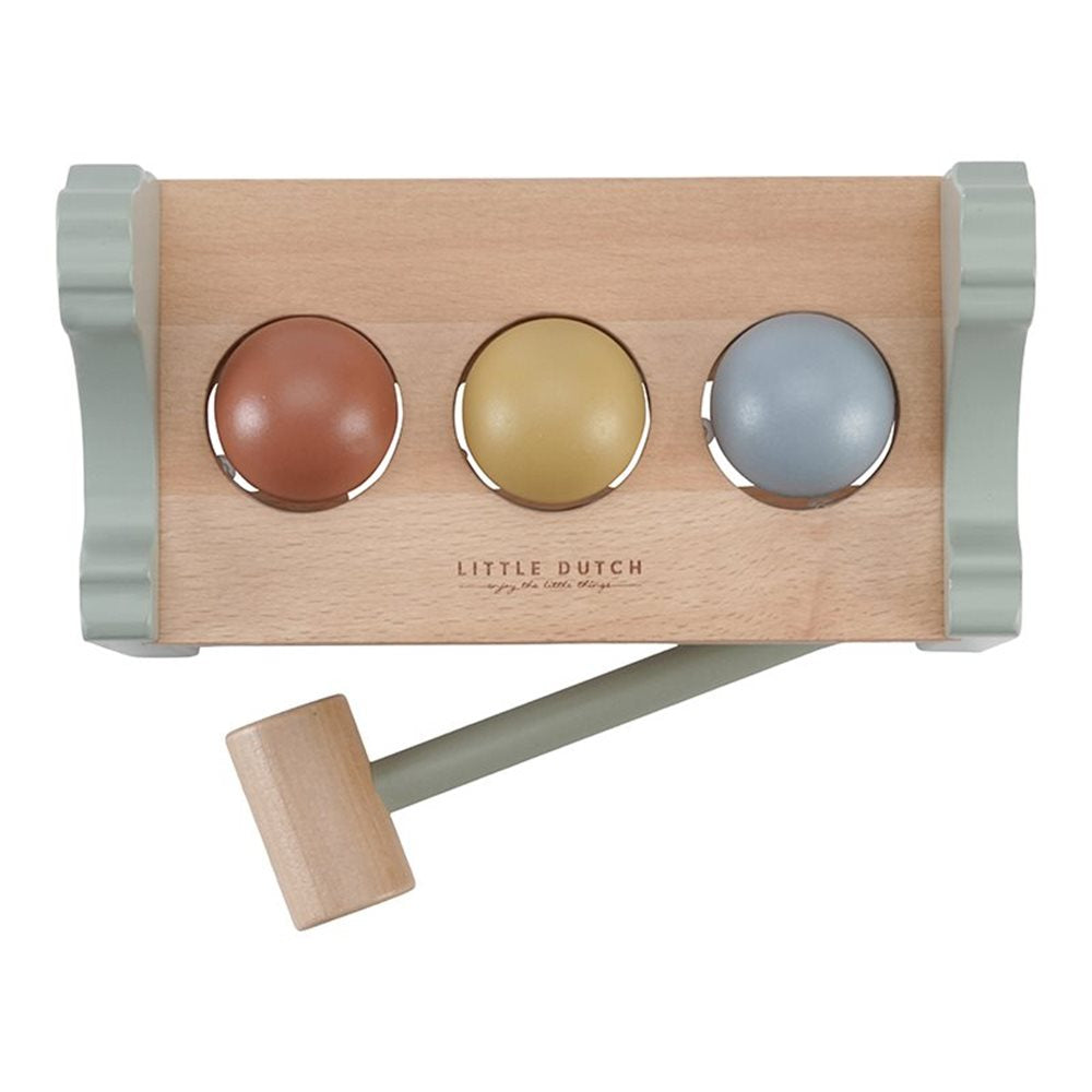 Little Farm Wooden Chicken Pounding Bench & Hammer