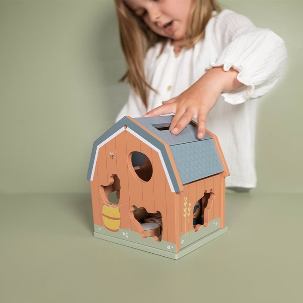 Little Farm Wooden Farmhouse Shape Sorter