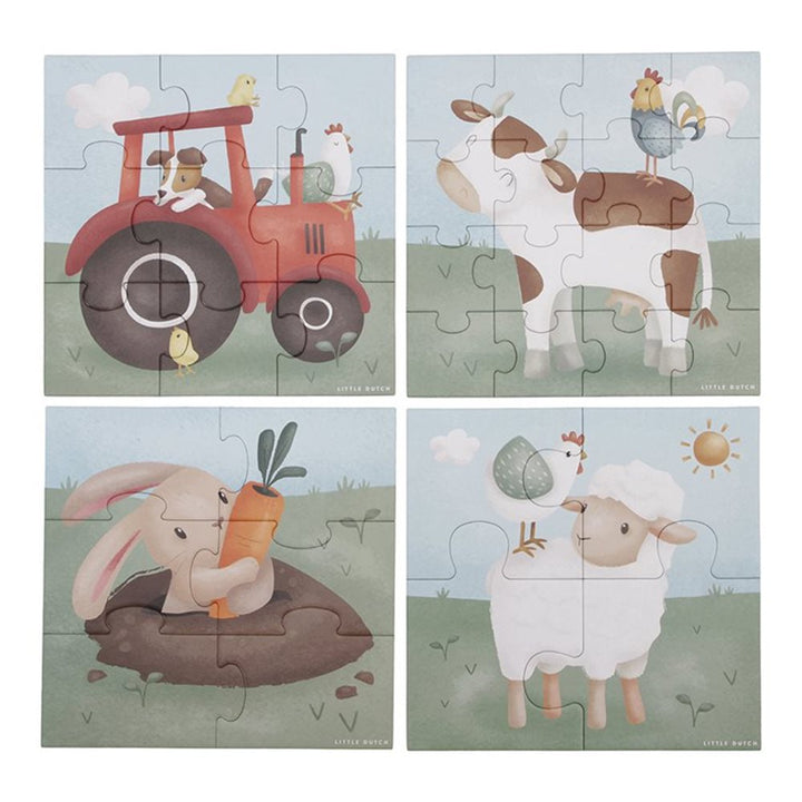 Little Farm 4 in 1 Puzzle Set