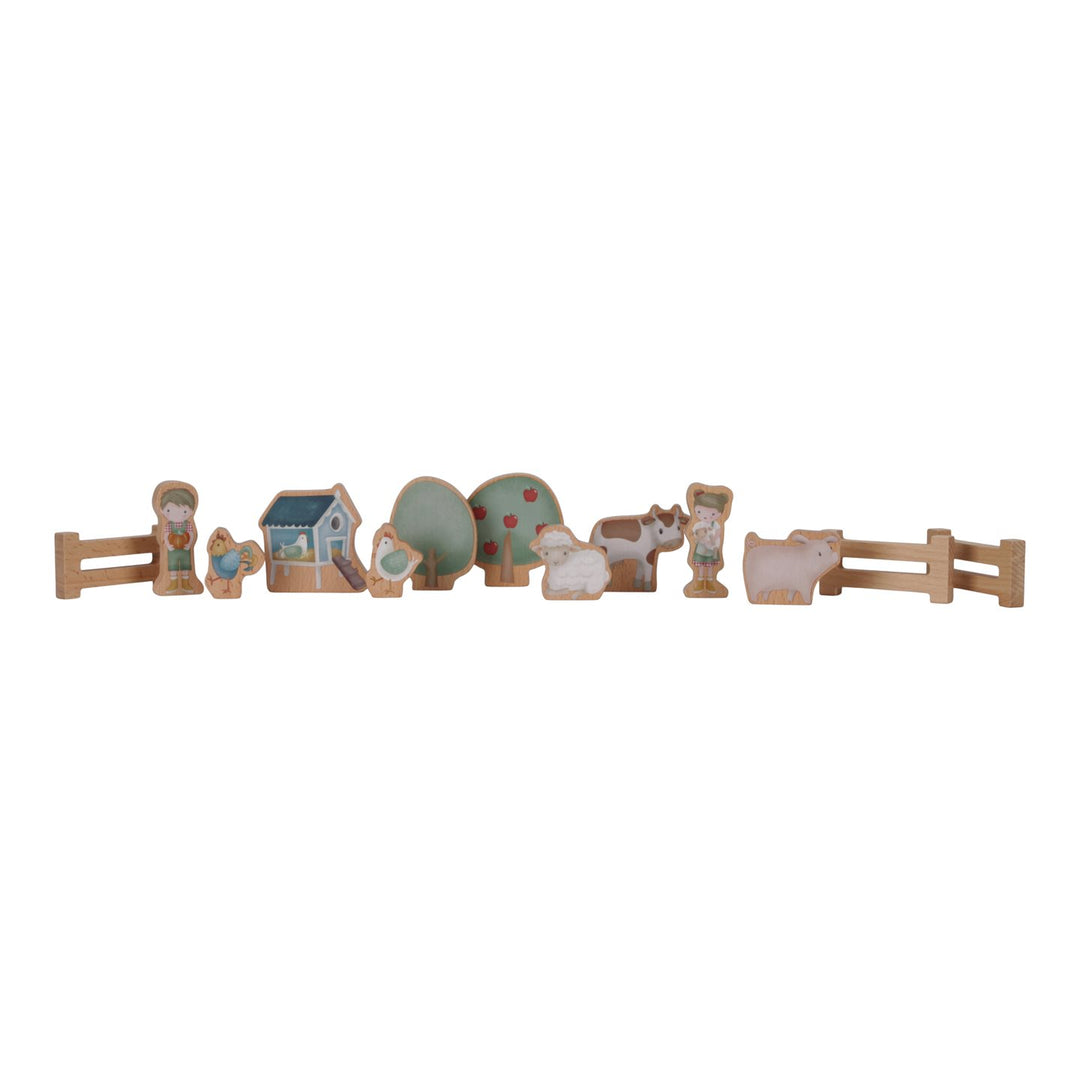 Little Farm Wooden Train Track Set