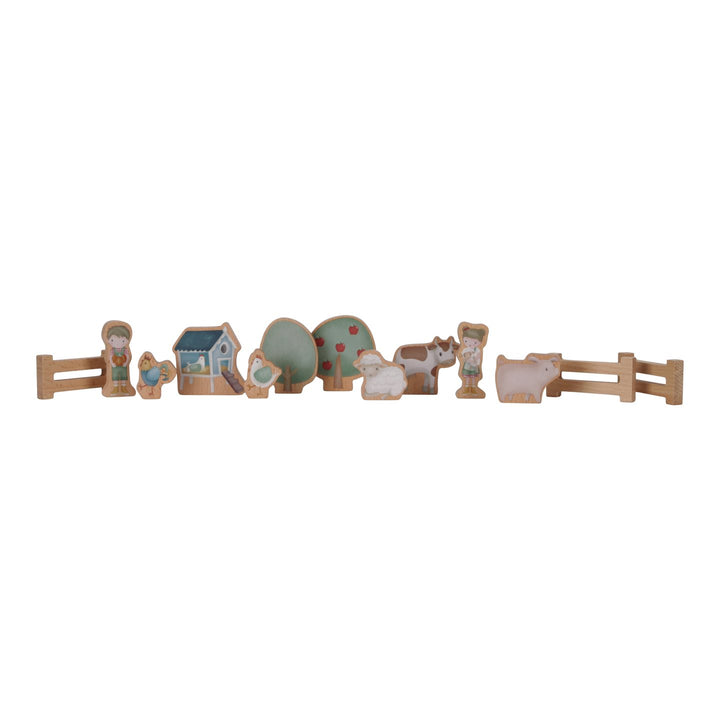Little Farm Wooden Train Track Set