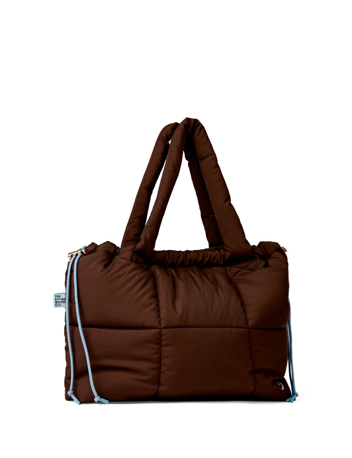 Marshmallow Midi Tote Bag - Chocolate