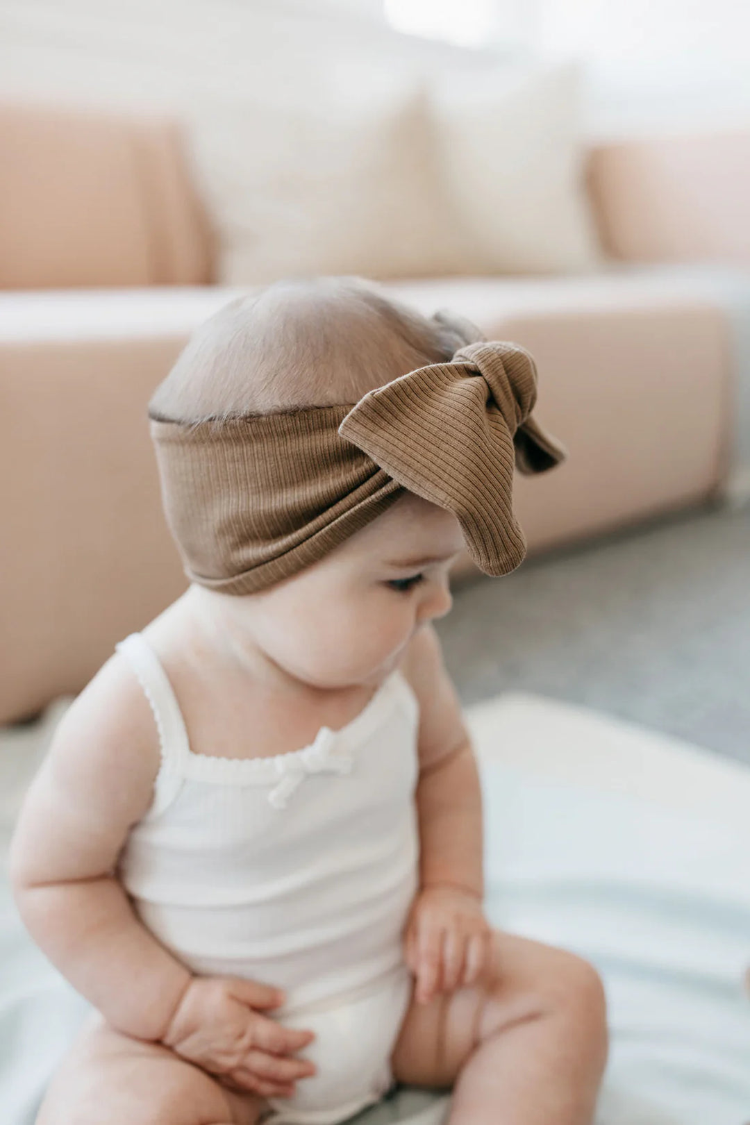 Jamie Kay Organic Cotton Modal Headband - Crème Caramel