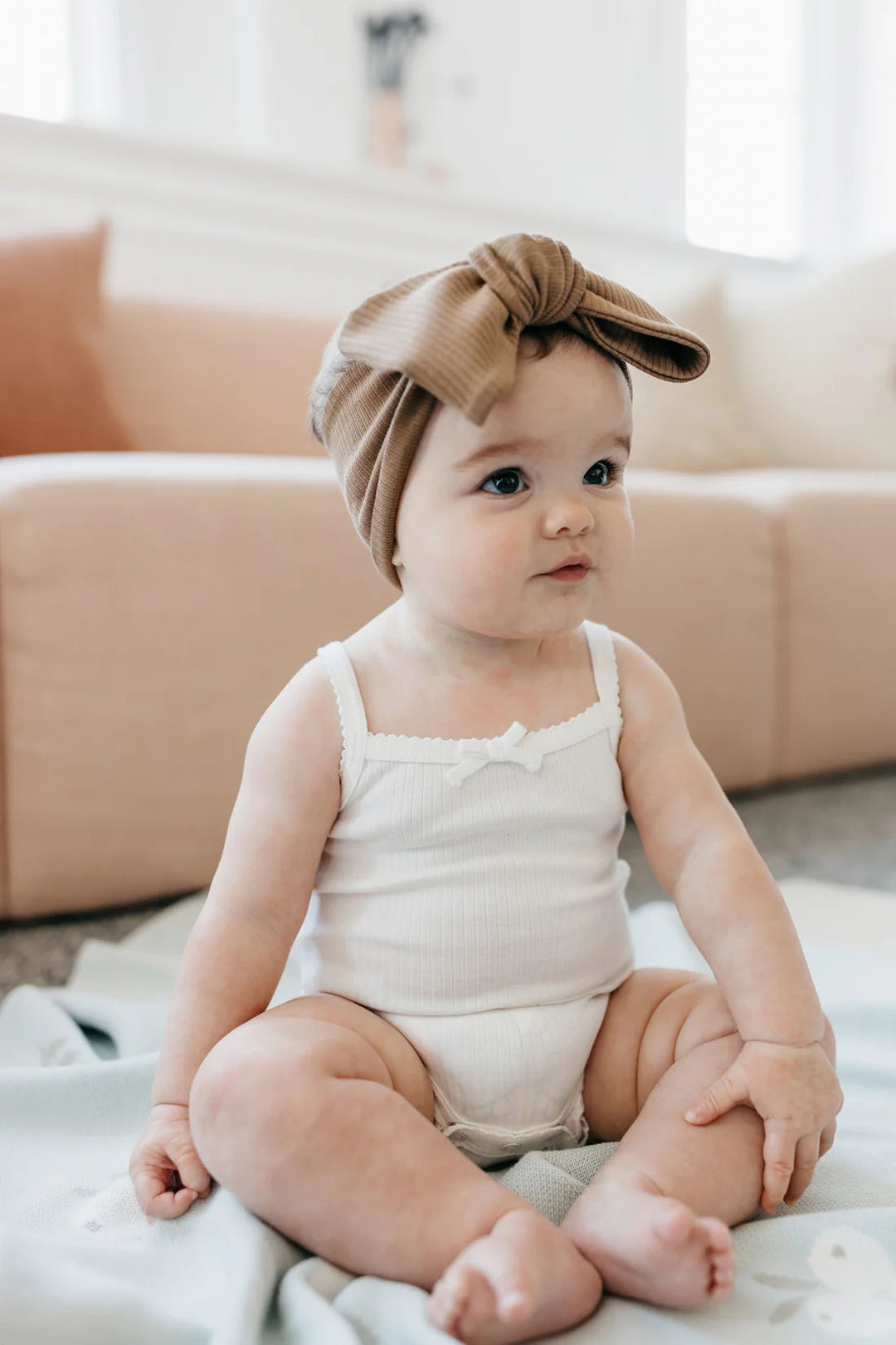 Jamie Kay Organic Cotton Modal Headband - Crème Caramel