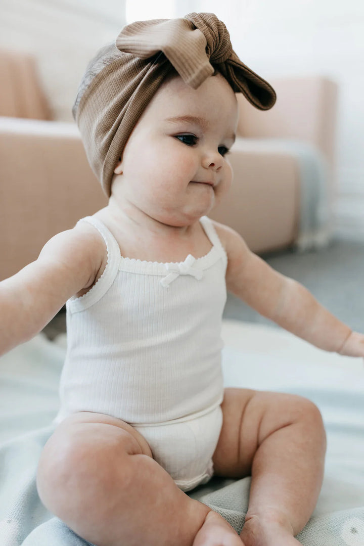 Jamie Kay Organic Cotton Modal Headband - Crème Caramel