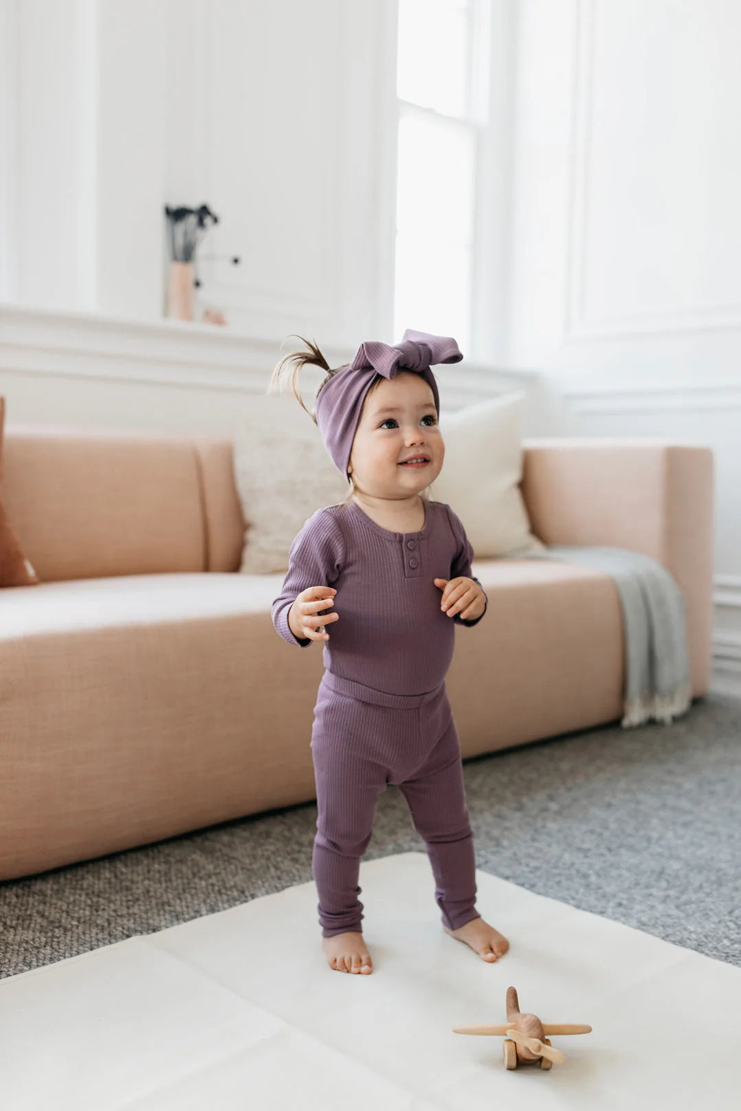Jamie Kay Organic Cotton Modal Headband - Mauve
