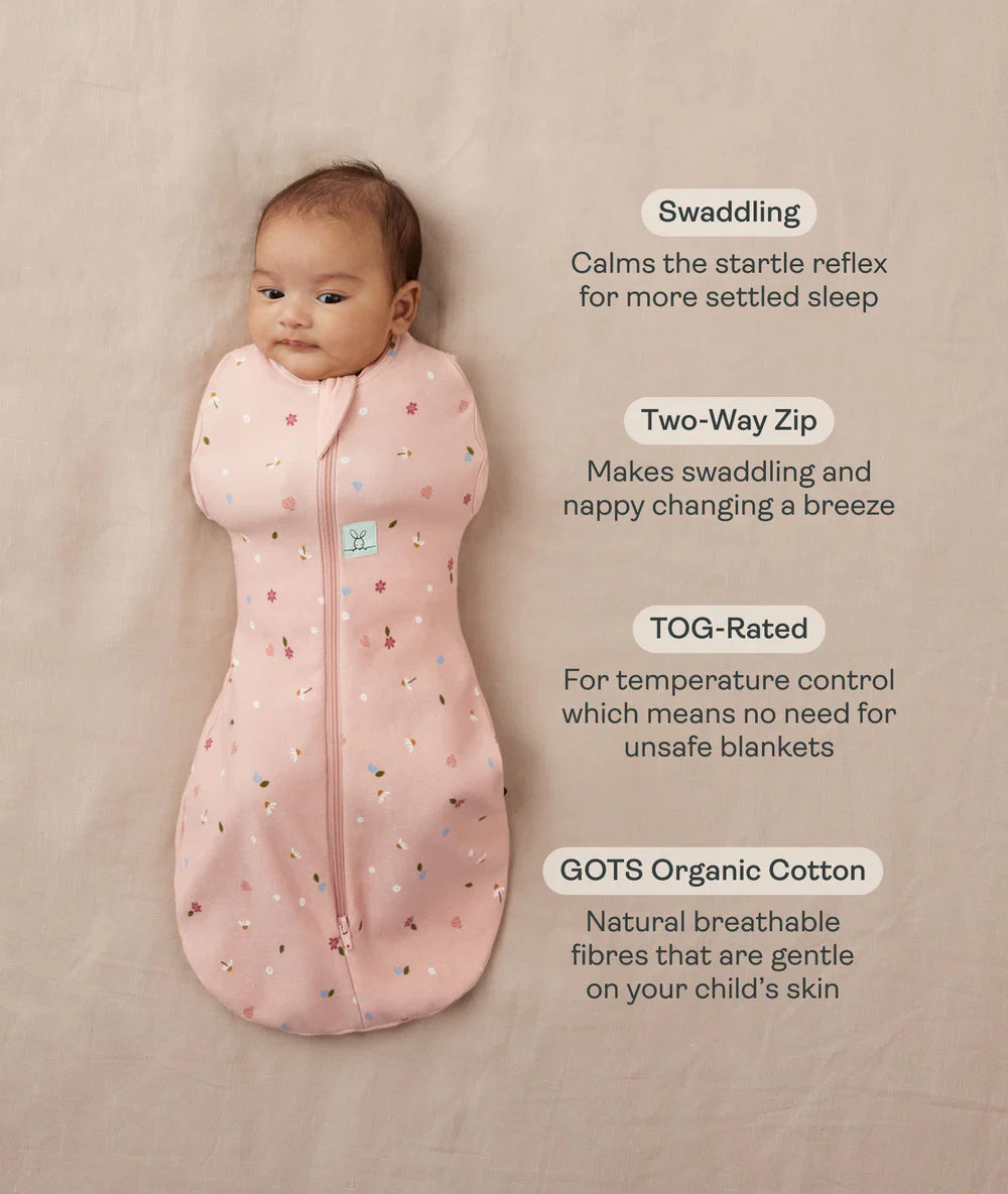 ergoPouch Tiny Baby (00000) Cocoon Zip Swaddle Bag 1.0 TOG - Sage