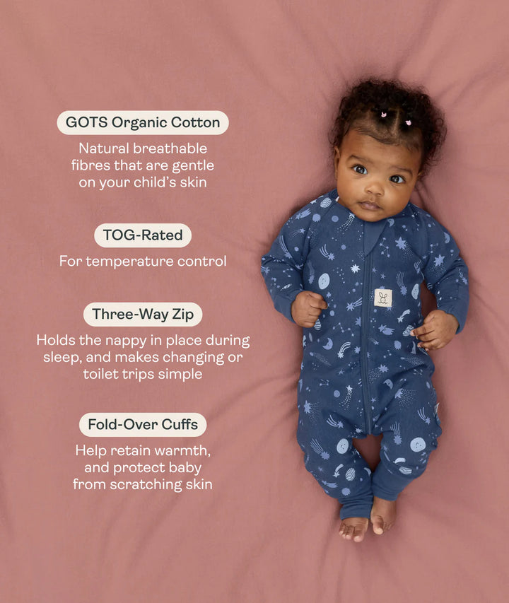 ergoPouch Layer | Long Sleeve Zip Bodysuit 1.0 TOG - Starbeam